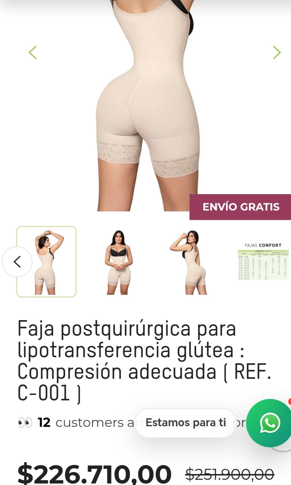 Faja de transferencia glutea - foto 1