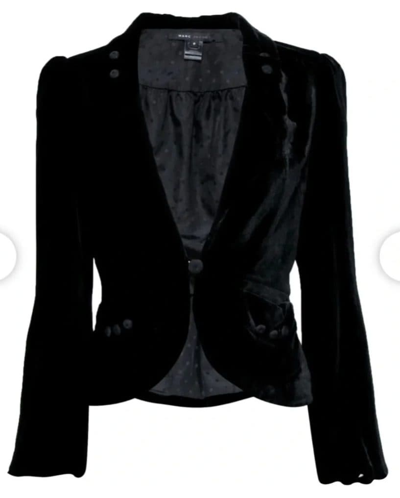 Hermoso blazer de terciopelo negro Marc Jacobs,de colección con detalles - foto 1