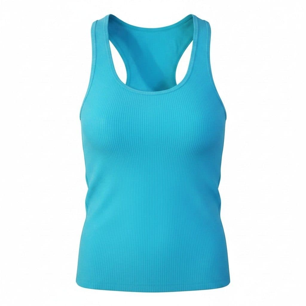 Blusa tipo esqueleto en color verde agua con tejido acanalad - foto 1
